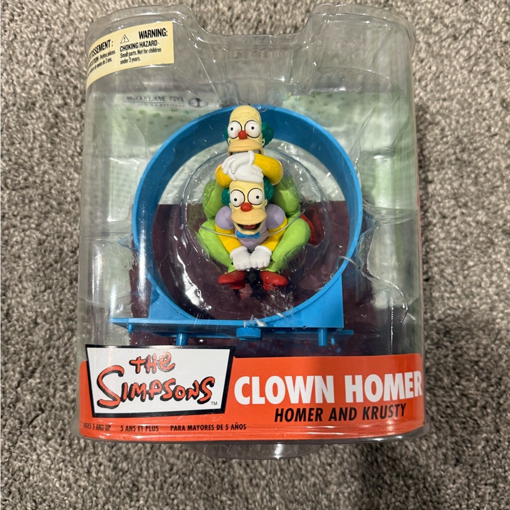 The Simpsons McFarlane Krusty and Clown Homer figures by McFarlane Toys